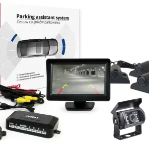 Zestaw czujników parkowania tft01 4,3" z kamerą hd-501-ir 4 sensory czarne truck Zwrot pieniędzy