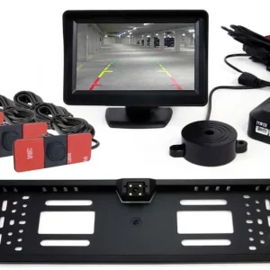 Wysoka jakość Zestaw czujników tft01 4,3" z kamerą cam-402 led 4 sensory czarne wewnętrzne