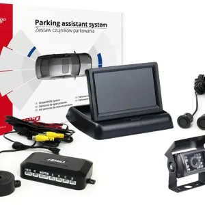 Zamów teraz Zestaw czujników parkowania tft02 4,3" z kamerą hd-501-ir 4 sensory czarne "gold"