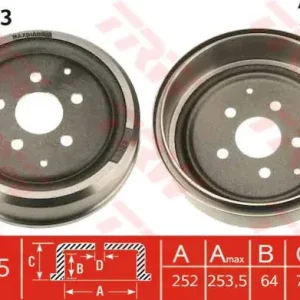 Wyprzedaż TRW Bęben hamulcowy DB4053