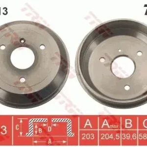 Ostatnia szansa TRW Bęben hamulcowy DB1313