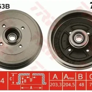 Oferta limitowana TRW Bęben hamulcowy DB4363B