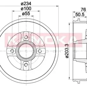 KAMOKA Bęben hamulcowy 104020 Premium