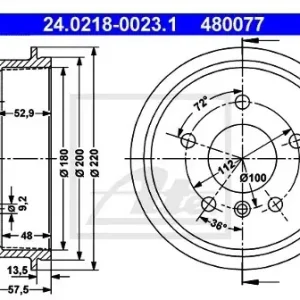 ATE BĘBEN HAM 24.0218-0023.1 MERCEDES W168 A140 97-04, A160 CDI 01-04 - Bezpłatny zwrot do 30 dni, największy wybór produktów. 24.0218-0023.1 Kup teraz