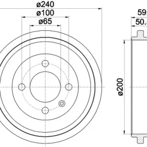 Rabat TEXTAR Bęben hamulcowy 94022800