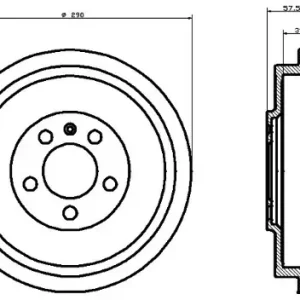 TEXTAR Bęben hamulcowy 94024300 Oryginalny