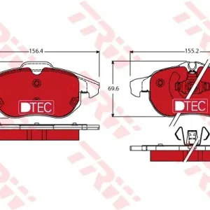 Bezpieczna płatność TRW Zestaw klocków hamulcowych, hamulce tarczowe GDB1613DTE