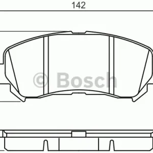 Najlepsza cena Bosch Zestaw klocków hamulcowych, hamulce tarczowe 0 986 494 501