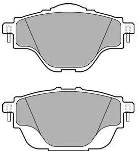 Oferta DELPHI Zestaw klocków hamulcowych, hamulce tarczowe LP2509