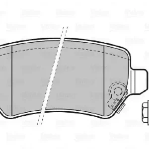 VALEO Klocki hamulcowe - komplet 598584 Darmowa dostawa