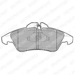 DELPHI Zestaw klocków hamulcowych, hamulce tarczowe LP980 Promocja