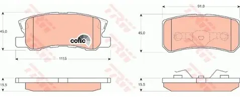 Oferta TRW Klocki hamulcowe GDB3247