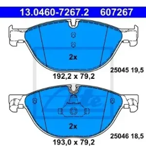 ATE Klocki hamulcowe - komplet 13.0460-7267.2 Kup teraz