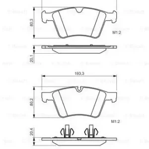 Bezpieczna płatność Bosch Klocki hamulcowe 0 986 494 427