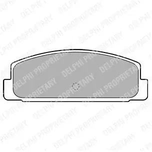 Szybka dostawa DELPHI Zestaw klocków hamulcowych, hamulce tarczowe LP1766