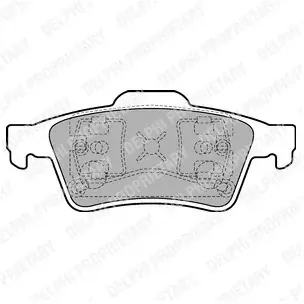 DELPHI Zestaw klocków hamulcowych, hamulce tarczowe LP1701 Oryginalny