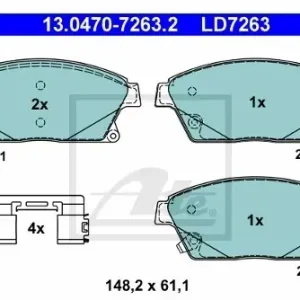 ATE Klocki hamulcowe - komplet 13.0470-7263.2 Niska cena