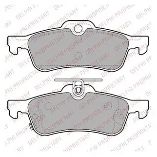 DELPHI Zestaw klocków hamulcowych, hamulce tarczowe LP2007 Popularny