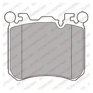 DELPHI Zestaw klocków hamulcowych, hamulce tarczowe LP2287 Autentyczny