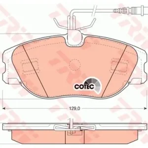 TRW Zestaw klocków hamulcowych, hamulce tarczowe GDB1148 Premium