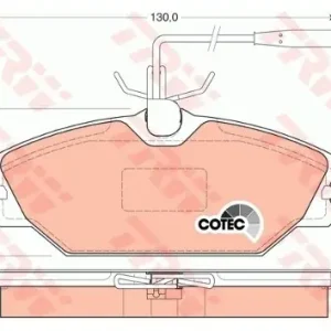 Promocja TRW Zestaw klocków hamulcowych, hamulce tarczowe GDB1030