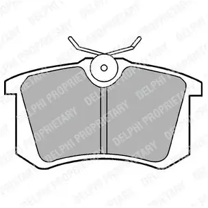 Bezpieczna płatność DELPHI Zestaw klocków hamulcowych, hamulce tarczowe LP571