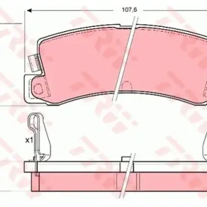 Tylko dziś TRW Zestaw klocków hamulcowych, hamulce tarczowe GDB730