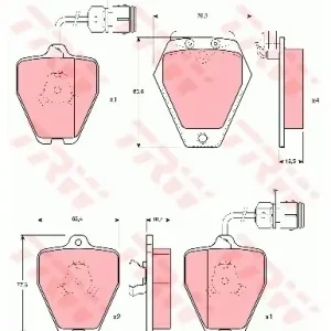 Tylko dziś TRW Zestaw klocków hamulcowych, hamulce tarczowe GDB1162