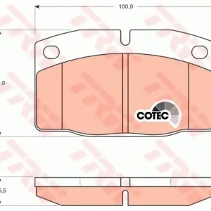 TRW Zestaw klocków hamulcowych, hamulce tarczowe GDB199 Bezpieczna płatność