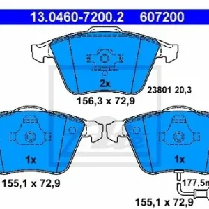 ATE Klocki hamulcowe - komplet 13.0460-7200.2 Tani