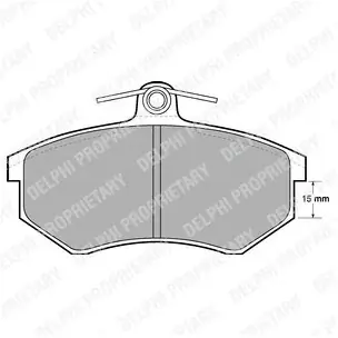 Tylko dziś DELPHI Zestaw klocków hamulcowych, hamulce tarczowe LP429