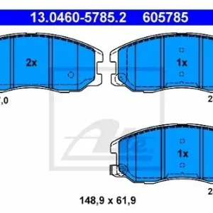 ATE Klocki hamulcowe - komplet 13.0460-5785.2 Tylko dziś