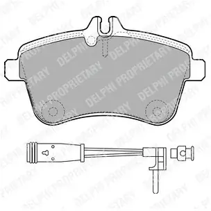 Autentyczny DELPHI Zestaw klocków hamulcowych, hamulce tarczowe LP1938
