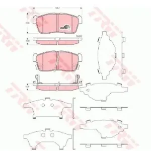 TRW Zestaw klocków hamulcowych, hamulce tarczowe GDB3359 Rabat