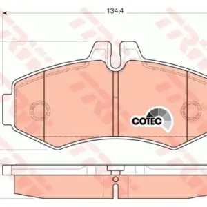 TRW Zestaw klocków hamulcowych, hamulce tarczowe GDB1373 Darmowa dostawa