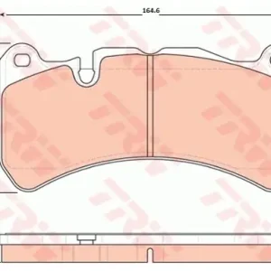 TRW Zestaw klocków hamulcowych, hamulce tarczowe GDB1739 Promocja