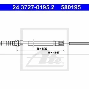ATE LINKA HAM 24.3727-0195.2 SKODA YETI 1.2TSI 15-/ VW SCIROCCO 2.0 R 14-/ AUDI A3 RS3 QUATTRO 11-12/ SEAT ALTEA 1.6TDI 10- 24.3727-0195.2 Wyprzedaż