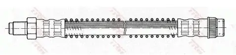 Oryginalny TRW Przewód hamulcowy elastyczny PHB104