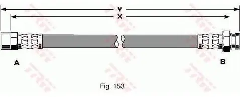 TRW Przewód hamulcowy elastyczny PHA345 Ekspresowa dostawa