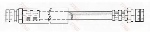 Premium TRW Przewód hamulcowy elastyczny PHA247