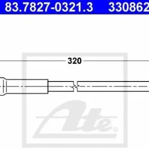 ATE PRZEWÓD HAM 83.7827-0321.3 FORD FUSION 1.4 LPG 10-12 83.7827-0321.3 Zamów teraz