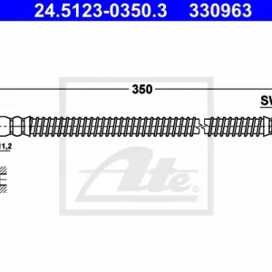ATE PRZEWÓD HAMULCOWY 24.5123-0350.3 MERCEDES S 600 MAYBACH 222.976) 14 Oferta limitowana