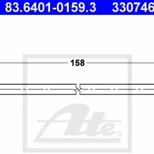 ATE PRZEWÓD HAM 83.6401-0159.3 FIAT DUCATO 2.0 110KM 02-, 2.8JTD 128KM 02-/ CITROEN JUMPER 2.2HDI 101KM 02 83.6401-0159.3 Najlepsza cena