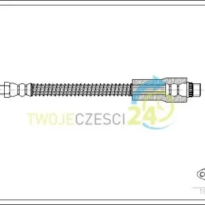 Corteco Przewód hamulcowy elastyczny 19025873 Wysoka jakość