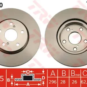 TRW Tarcza hamulcowa DF7340 Zwrot pieniędzy