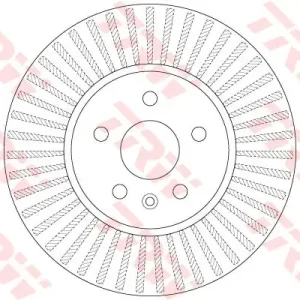 Oryginalny TRW Tarcza hamulcowa DF6629