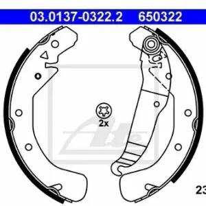 Zwrot pieniędzy ATE Szczki hamulcowe - komplet 03.0137-0322.2