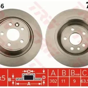 Oferta limitowana TRW Tarcza hamulcowa DF4766
