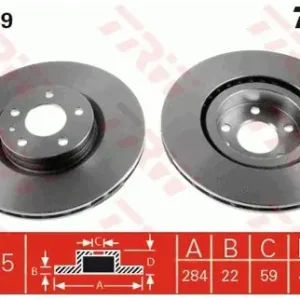 Nowość TRW Tarcza hamulcowa DF1749