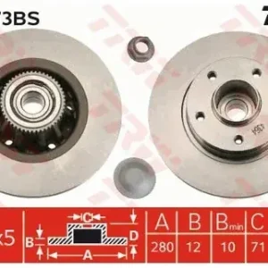 Oferta TRW Tarcza hamulcowa DF4273BS